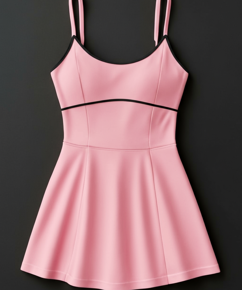 Sporty, skirtini, dual strap